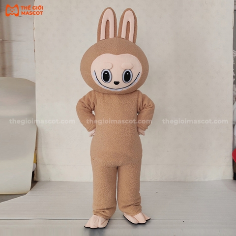 Mascot Labubu Màu Kaki