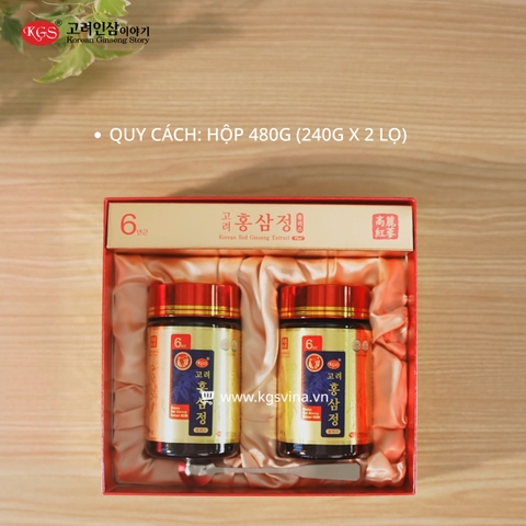 Hộp 2 Lọ Cao Hồng Sâm Plus KGS 480g (240g/ lọ)