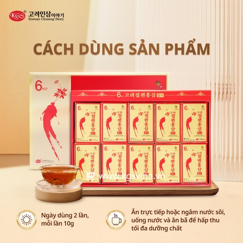 Hồng Sâm Lát Tẩm Mật Ong KGS 200g (20g x 10 hộp)