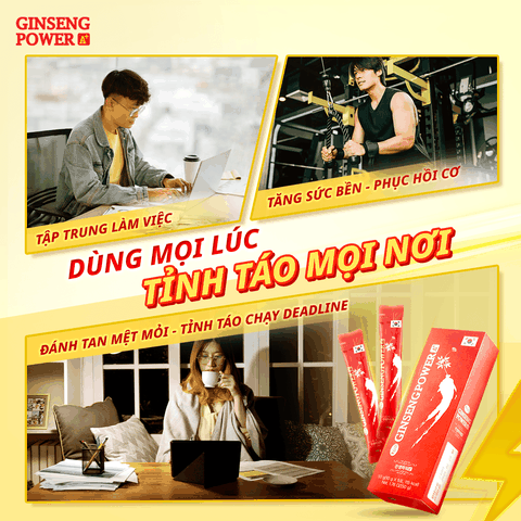 Hộp 5 gói Ginseng Power A+  (10ml/ gói)