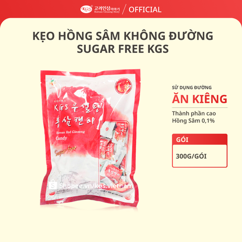 Kẹo Hồng Sâm Không Đường KGS 300g (Sugar Free)
