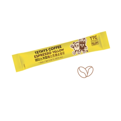 Cà phê Espresso Yellow hiệu Tethys, 10ml/ gói, 30 gói/ hộp