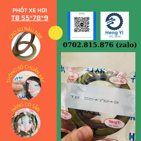 PHOT CHẮN DẦU TB 55*78*9 (PHỐT XE HƠI 55x78x9)