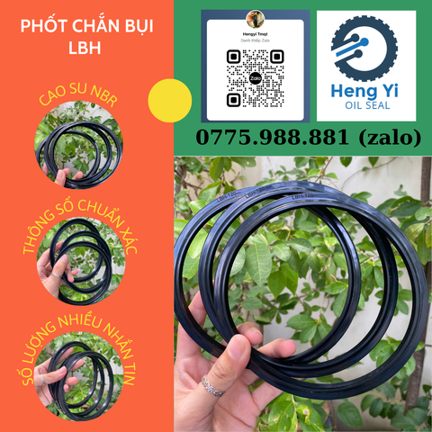 PHỐT CHẮN BỤI LBH-56, VÒNG ĐỆM CAO SU XI LANH THỦY LỰC LBH 56*64*6.5
