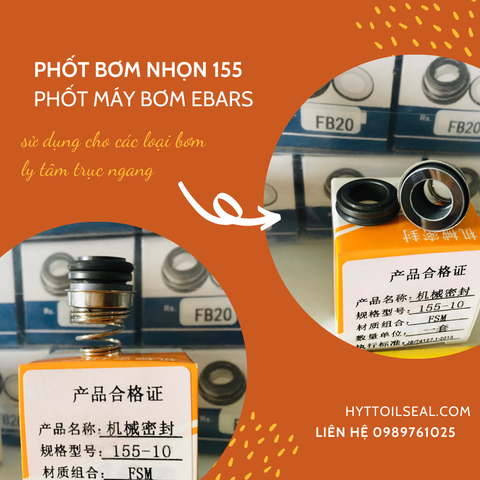 PHỐT MÁY BƠM EBARA, PHỐT BƠM NHỌN 155-10