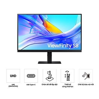 Màn Hình 27 Inch ViewFinity S8 S80D UHD LS27D804UAEXXV