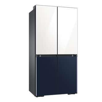 Tủ Lạnh Bespoke 4 Cửa với Triple Cooling màu Trắng Thạch Anh/Xanh Navy, 599L; RF60A91R177/SV