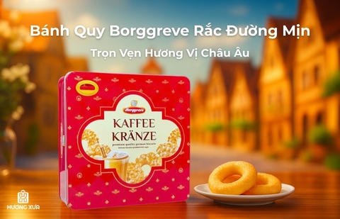 Bánh Quy Borggreve Rắc Đường Mịn Trọn Vẹn Hương Vị Châu Âu