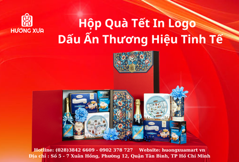 Hộp Quà Tết In Logo – Dấu Ấn Thương Hiệu Tinh Tế