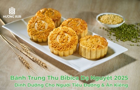Dạ Nguyệt 2025 – Hộp Bánh Trung Thu Bibica Dinh Dưỡng Cho Người Tiểu Đường & Ăn Kiêng
