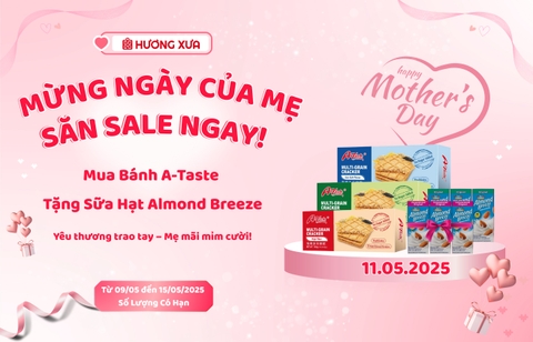 Mừng Ngày Của Mẹ 11/05: Mua Quà Ý Nghĩa, Nhận Yêu Thương Cùng Bánh A-Taste