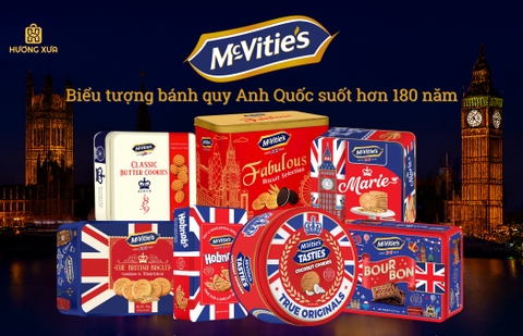 McVitie’s – Biểu tượng bánh quy Anh Quốc suốt hơn 180 năm