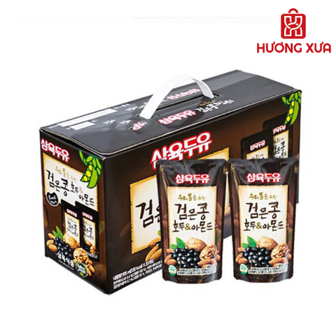 Sữa Đậu Đen Óc Chó Và Hạnh Nhân Hàn Quốc Thùng 20 Túi x 190ml