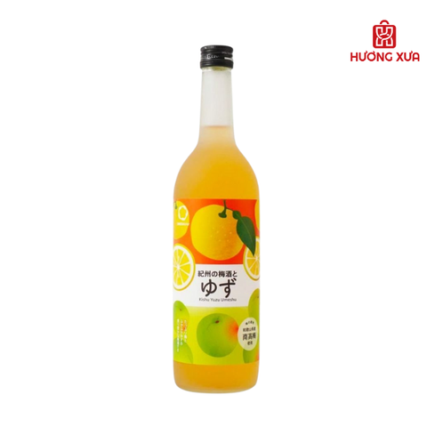 Rượu mơ Nhật Bản Nakano Yuzu vị chanh Nhật 720ml 12%