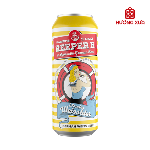 Bia Đức Reeper B. Blondes Weissbier Thùng 24 lon x 500ml