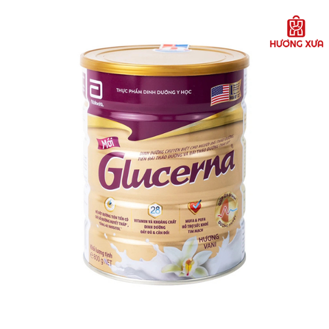 Sữa bột Glucerna hương vani 800g dành cho người bị tiểu đường