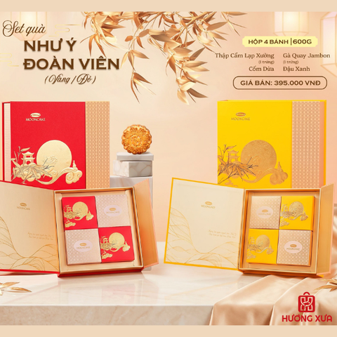Bánh Trung Thu Bibica 2026 Hộp Như Ý Đoàn Viên Đỏ