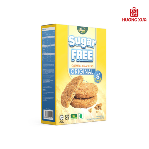 Bánh Quy giòn không đường yến mạch ORIGINAL- hiệu Alpuna 178g