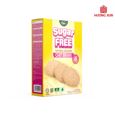 Bánh Quy giòn không đường yến mạch OAT BRAN - hiệu Alpuna 178g