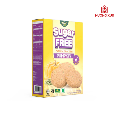 Bánh Quy giòn không đường yến mạch PUMPKIN - hiệu Alpuna 178g