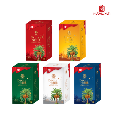 Chà là có hạt Deglet Nour hộp giấy 150g