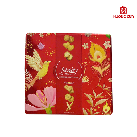 Bánh quy tổng hợp 6 loại Desobry Luxury Belgian Biscuits 600g
