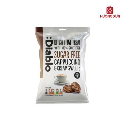 Kẹo Diablo Không Đường Cappuccino Kem 75g