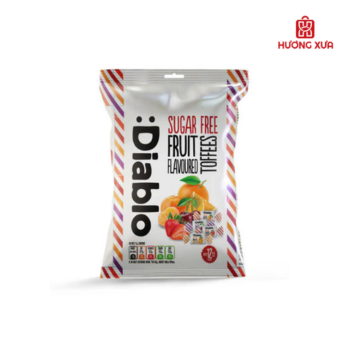 Kẹo Mềm Diablo Không Đường Vị Trái Cây 75g