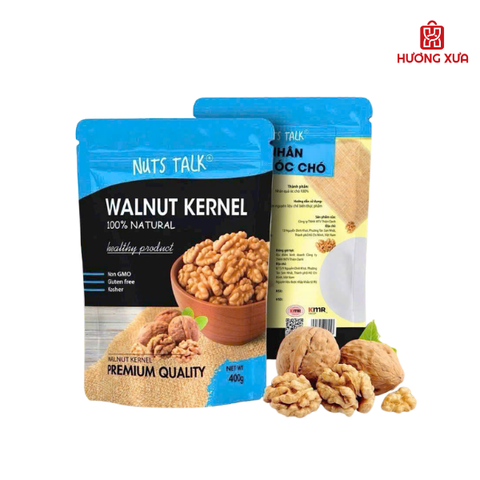 Nhân Óc Chó Premium Walnut Kernel Nuts Talk Túi 400g