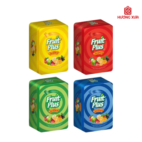 Kẹo Mềm Fruit Plus Hỗn Hợp Hộp Sắt 170g