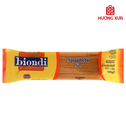 Mì Ý Spaghetti Số 4 Biondi 500g