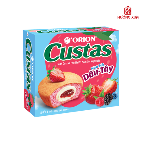 Bánh Custas Phô Mai Vị Mâm Xôi Việt Quất Hộp 282,6g
