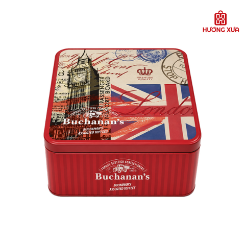 Kẹo Toffees Hỗn Hợp Buchanan’s Hộp Sắt 145g