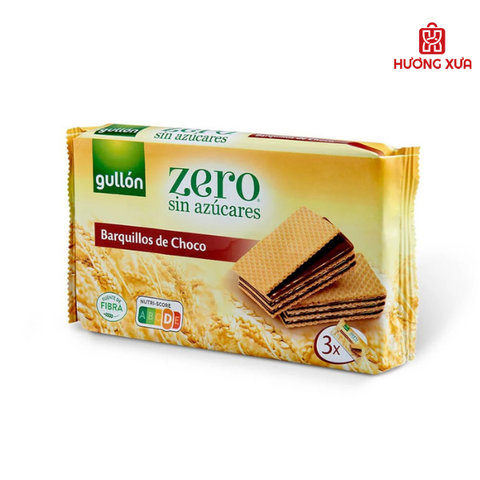 Bánh Xốp Không Đường Nhân Sô Cô La Zero Gullon 180g