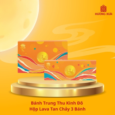 Bánh Trung Thu Kinh Đô Hộp Lava Tan Chảy 3 Bánh