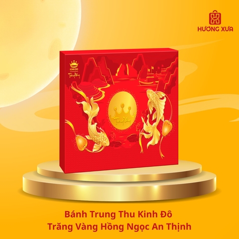Bánh Trung Thu Kinh Đô Trăng Vàng Hồng Ngọc An Thịnh