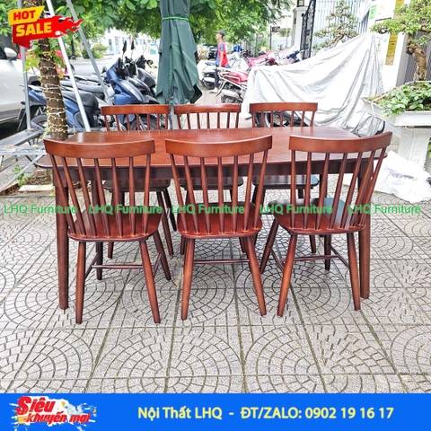 Bộ Bàn Ăn 6 Ghế Song Tiện – Sự Lựa Chọn Cho Phòng Ăn Rộng