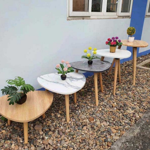 Bàn Cafe, Bàn Decor DIY - Chân Sắt, Chân Gỗ Tiện, Mặt Gỗ Tự Nhiên Hoặc MDF, Sản Phẩm Giá Rẻ Từ LHQ Furniture