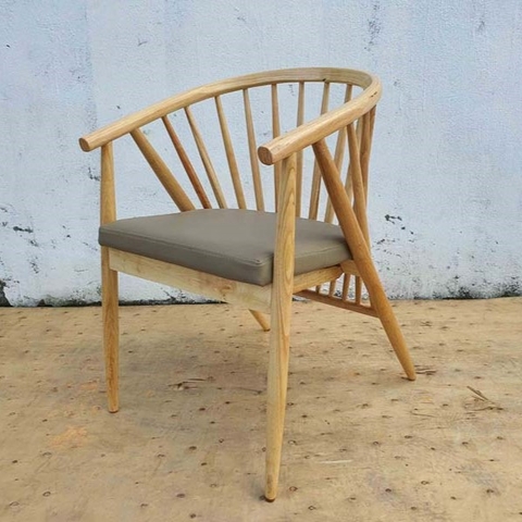 Ghế Bàn Ăn 12 Nan Gỗ Cao Su Tự Nhiên – Đẳng Cấp và Bền Bỉ