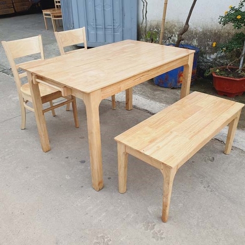 Bộ bàn ăn 2 ghế Cabin Monstar 1 ghế Bench – Giải pháp tối ưu cho không gian hiện đại