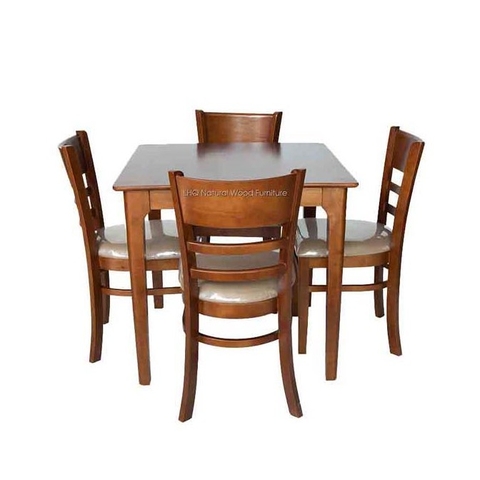 Bàn ăn, bàn cafe chân vuông 80x80x75, Gỗ tự nhiên, Giá rẻ