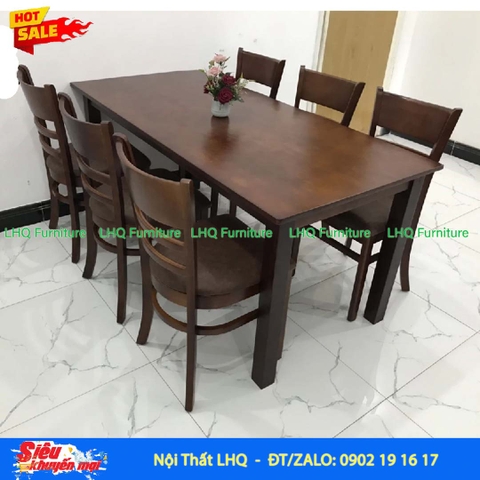 Bộ Bàn Ăn 1m6 Dùng 6 Ghế Cabin Monstar – Sự Lựa Chọn Cho Gia Đình Hiện Đại