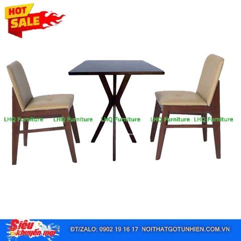 Bộ bàn ăn đẹp, 4 ghế Obama cao cấp, Gỗ cao su, Giá đang ưu đãi, LHQ Furniture cung cấp