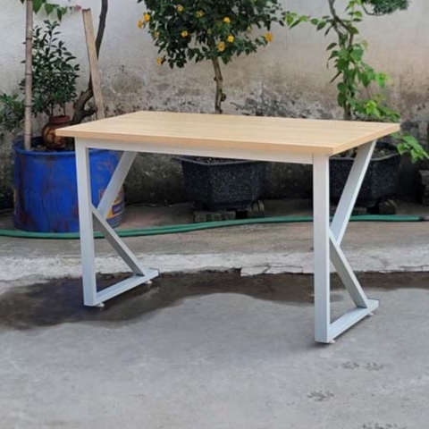 Bàn chân sắt chữ K, Rộng 1m, 1m2 cao 75cm, Tháo lắp tiện lợi, Hàng loại 1