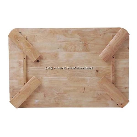 Bàn Trà Nhật Chân Bánh Mì 60x90 – Gỗ Cao Su Tự Nhiên, Kết Cấu Chắc Chắn, Giá Ưu Đãi Tại LHQ Furniture