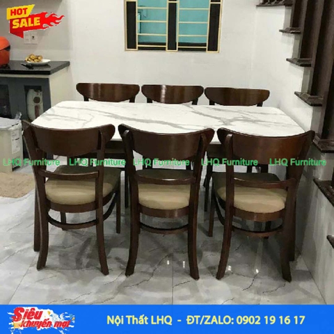 Bộ bàn ăn 6 ghế Cabin Panda - Sự lựa chọn hoàn hảo cho gia đình