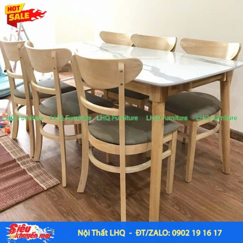Bộ bàn ăn 6 ghế Cabin Panda - Sự lựa chọn hoàn hảo cho gia đình