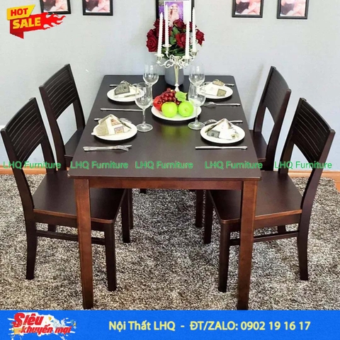 Bộ Bàn Ăn 4 Ghế Cherry - Sự Lựa Chọn Thông Minh Cho Gia Đình Bạn