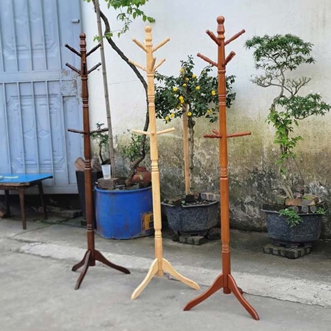 Cây Treo Quần Áo Tay Tiện, Gỗ Tự Nhiên, Thiết Kế Tháo Lắp, Tiết Kiệm Vận Chuyển, Giá Rẻ