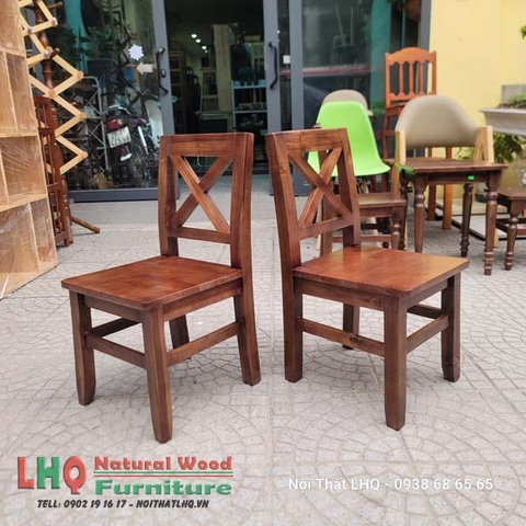 Ghế Cafe Vỉa Hè Gỗ Tự Nhiên Phong Cách Vintage - Giá Rẻ Tại LHQ Furniture